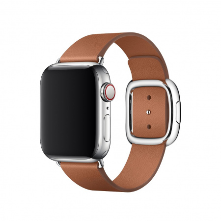 Apple Watch 40mm Band Saddle Brown Modern Buckle Medium