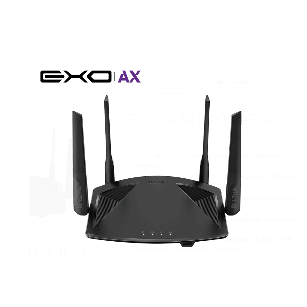 WiFi Рутер D-Link Smart AX1800 WiFi 6