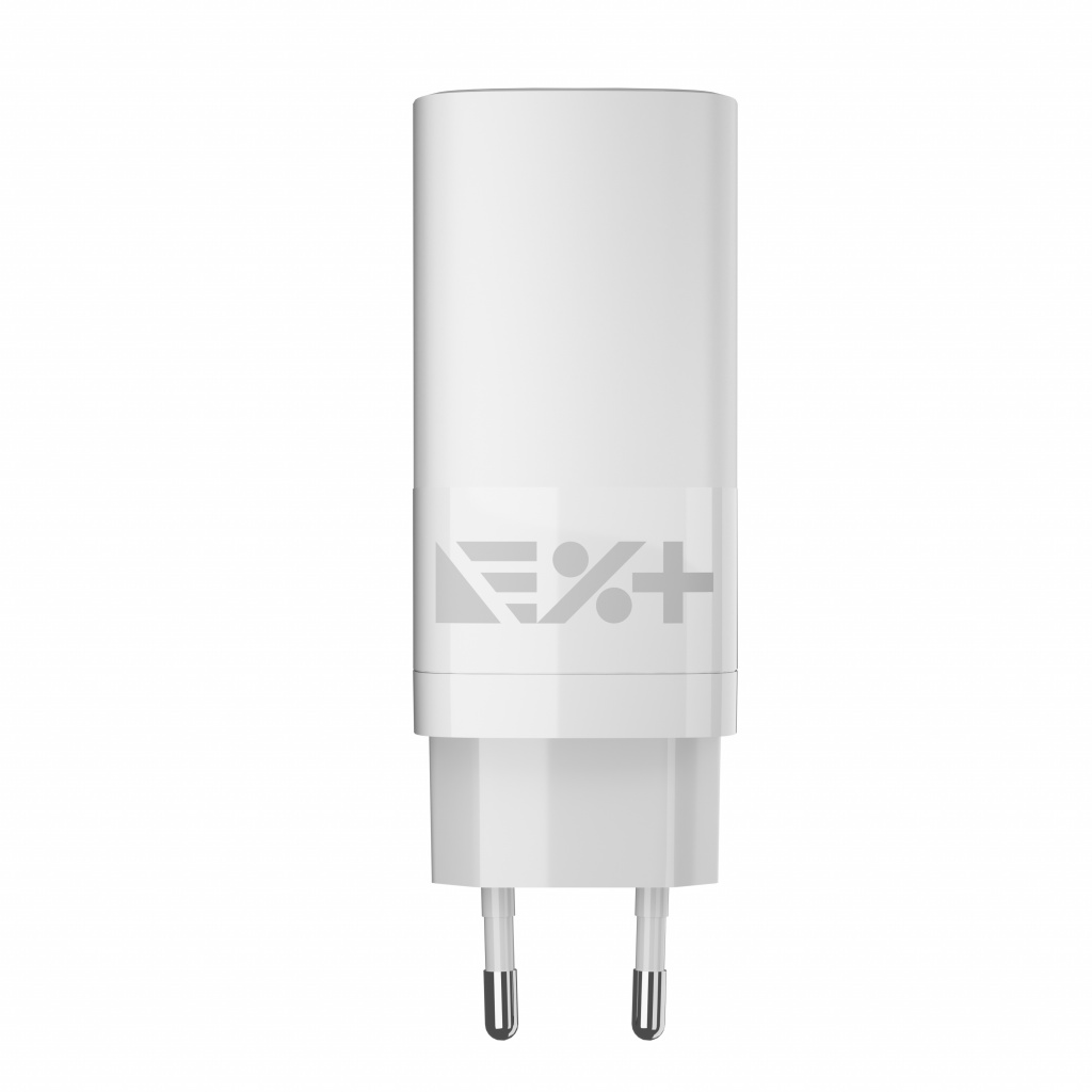 Next One 65W 2x USBC, 1x USB A Wall Charger - White