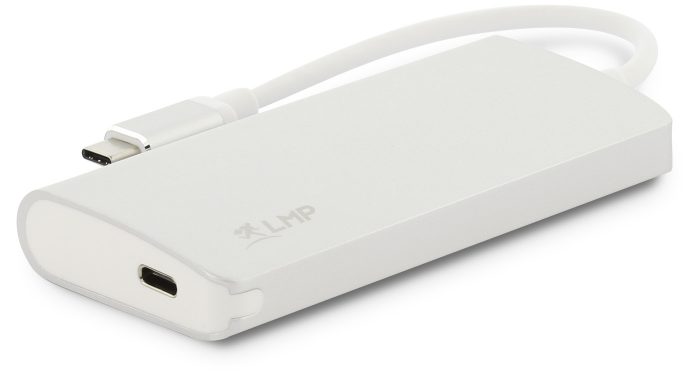LMP USB-C Video Hub 5 Port: HDMI, 3x USB 3.0, USB-C port Silver