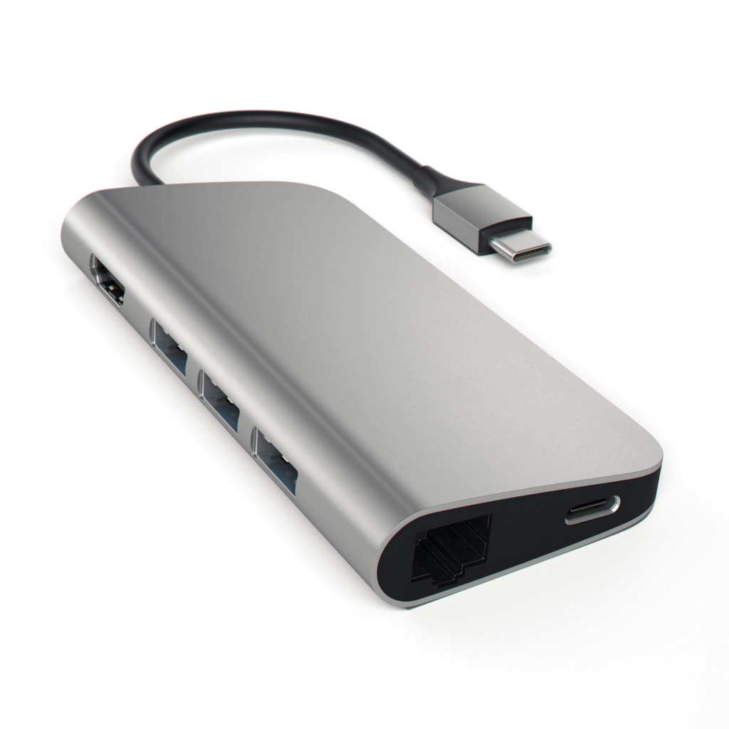 Satechi Aluminium Type-C Multi-Port Adapter - Gray