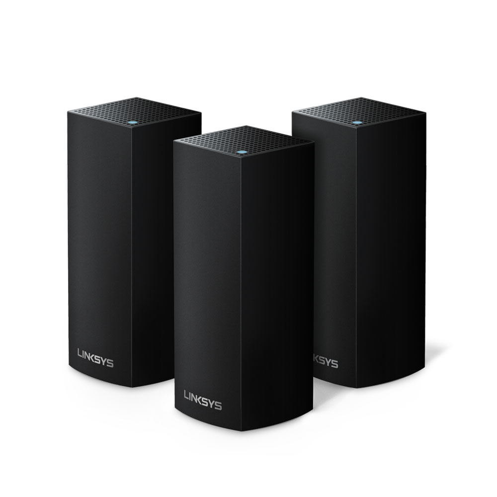Linksys Velop Intelligent Mesh WiFi System, Tri-Band, 3-Pack Black (AC6600)