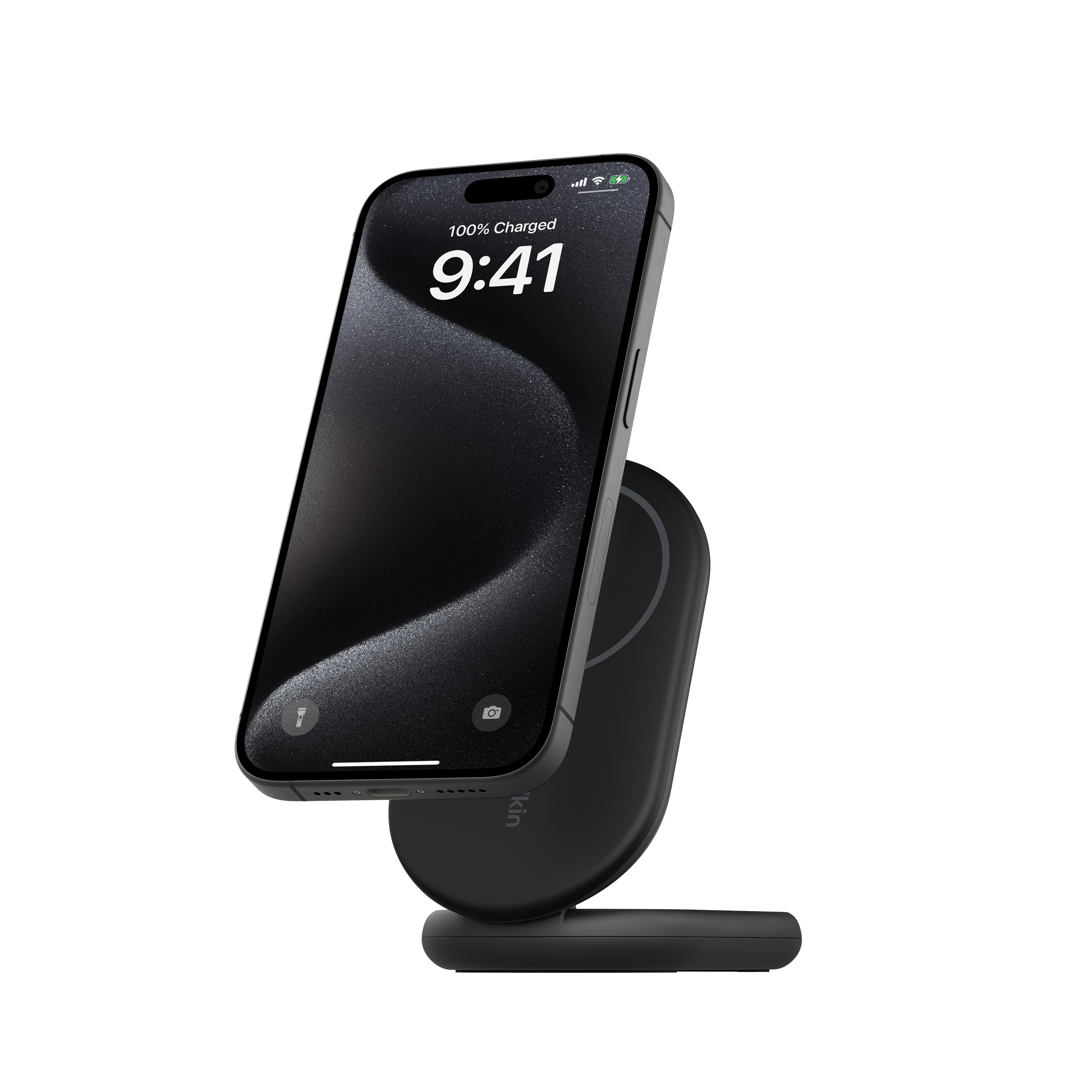 Belkin BOOSTCHARGE Qi2 15w Magnetic Stand - Black