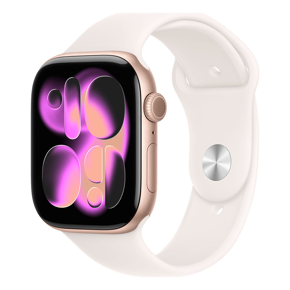 Apple Watch S11 GPS 46mm Rose Gold Aluminium Case with Light Blush Sport Band - M/L