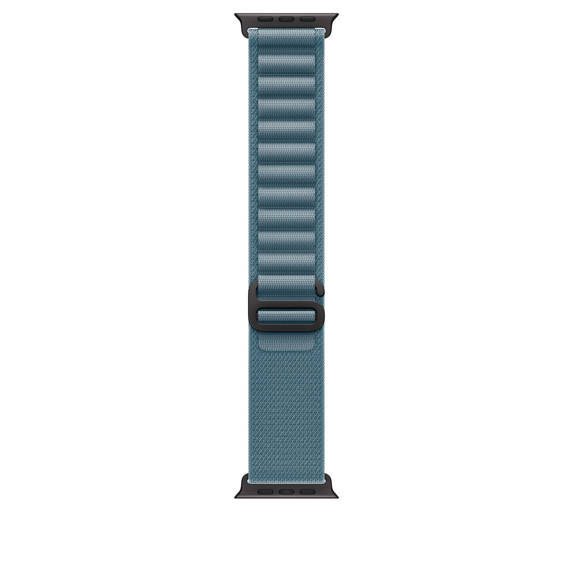 Apple Watch 49mm Loop: Light Blue Alpine Loop - Small - Black Titanium Finish