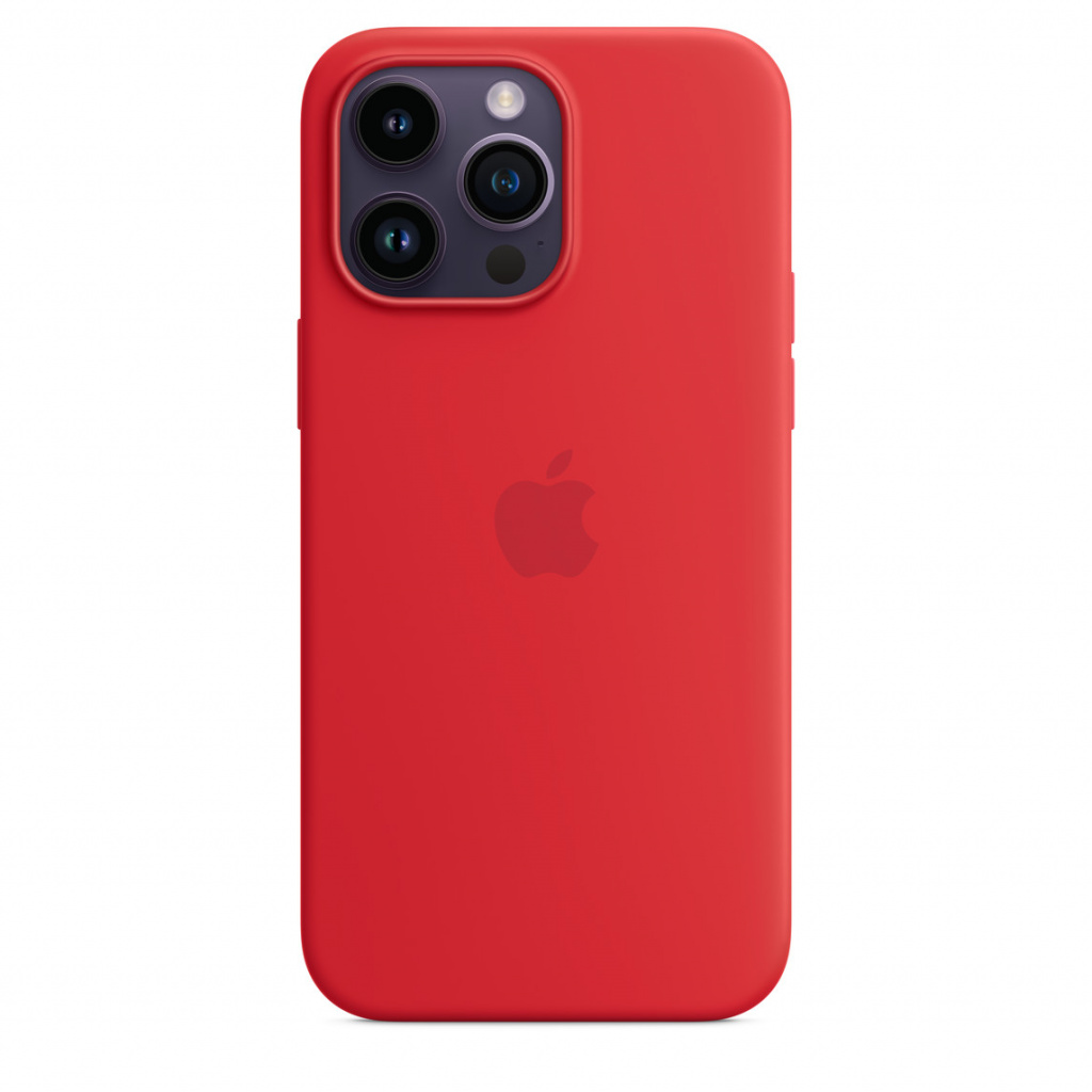 Apple iPhone 14 Pro Max Silicone Case with MagSafe - Red