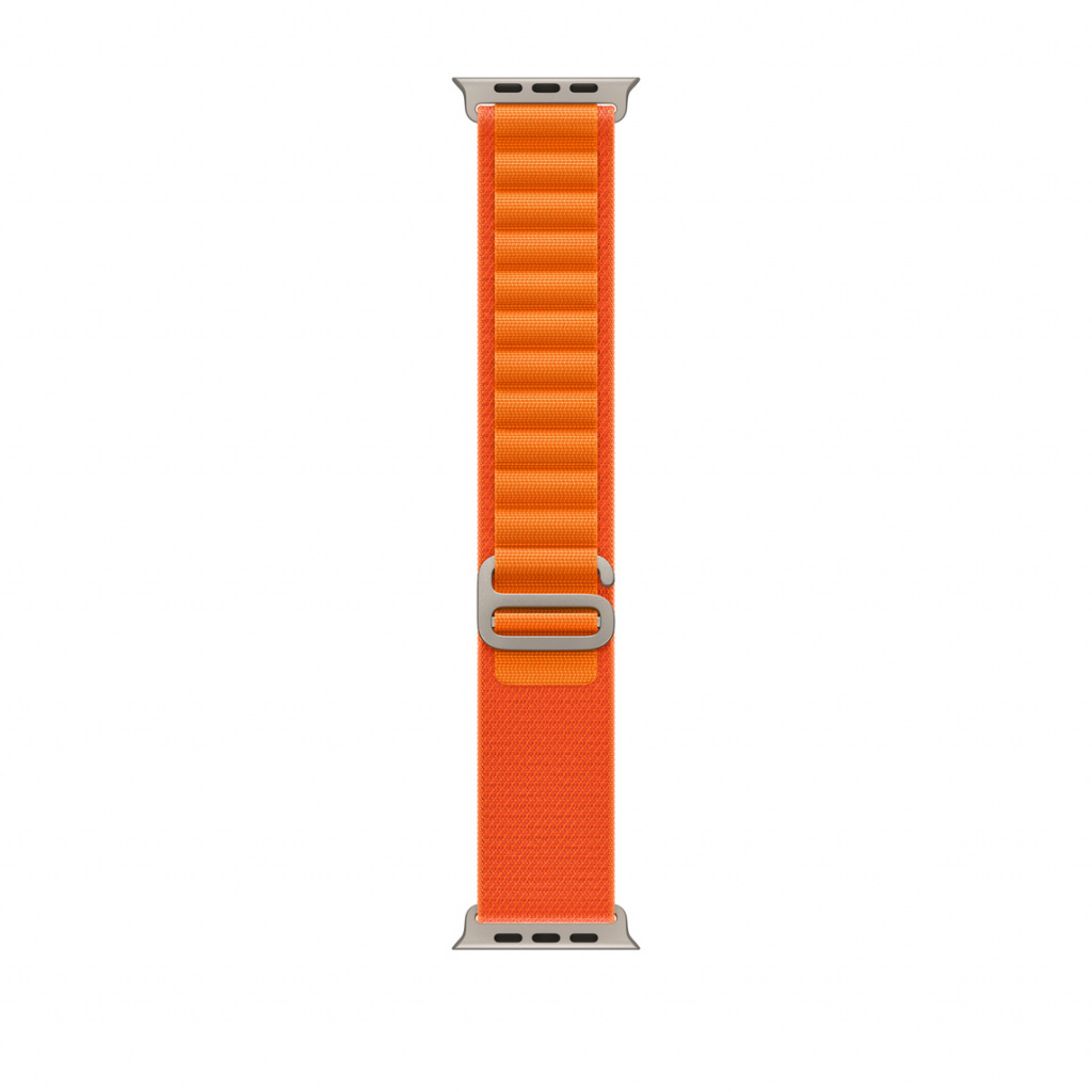 Apple Watch 49mm Band: Orange Alpine Loop - Large