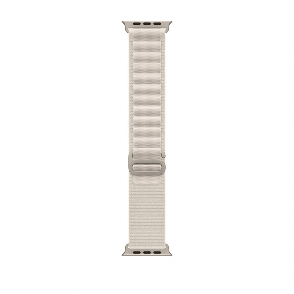 Apple Watch 49mm Band: Starlight Alpine Loop - Medium