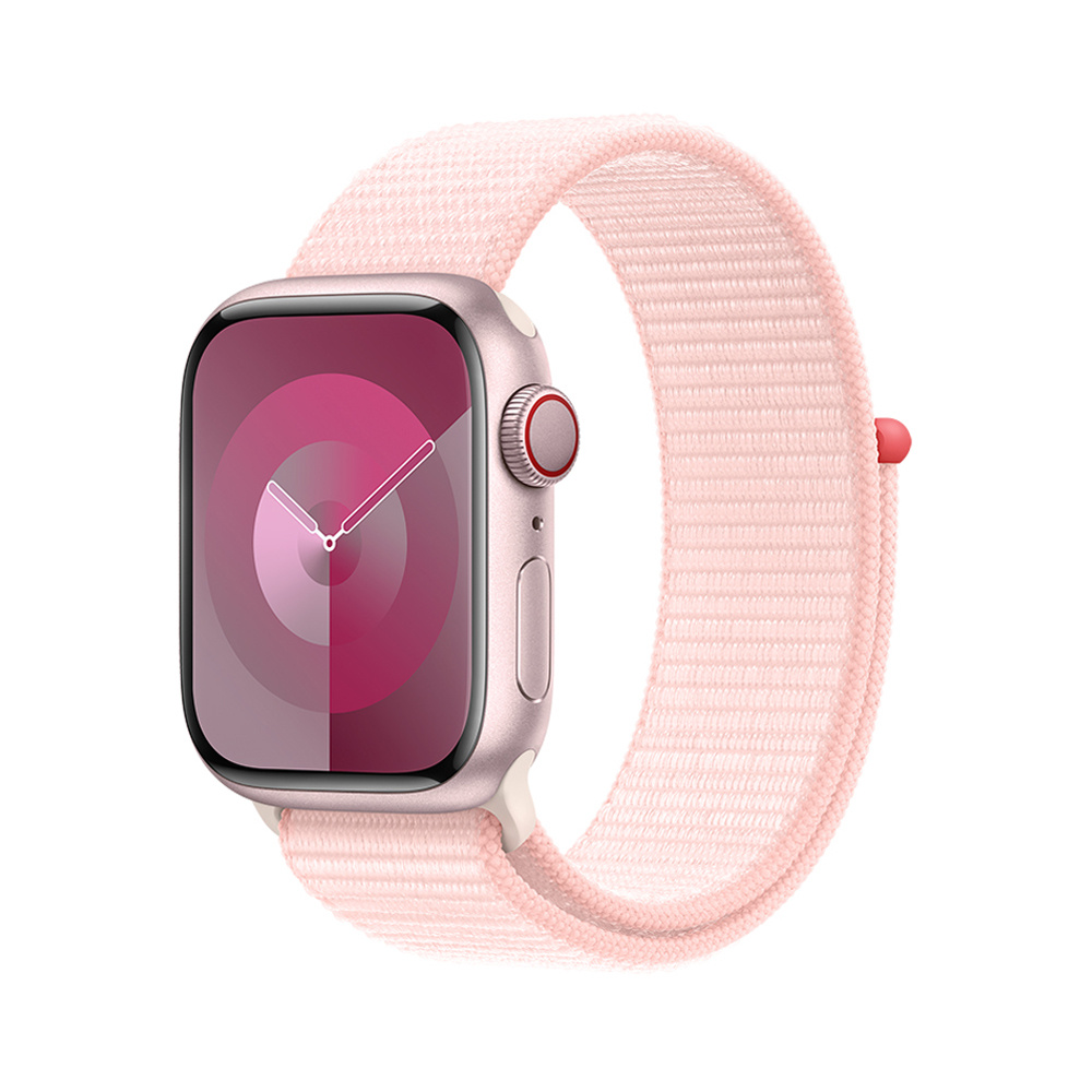Apple Watch Series 9 Cellular 45mm Pink Alu Case w Light Pink Sport Loop