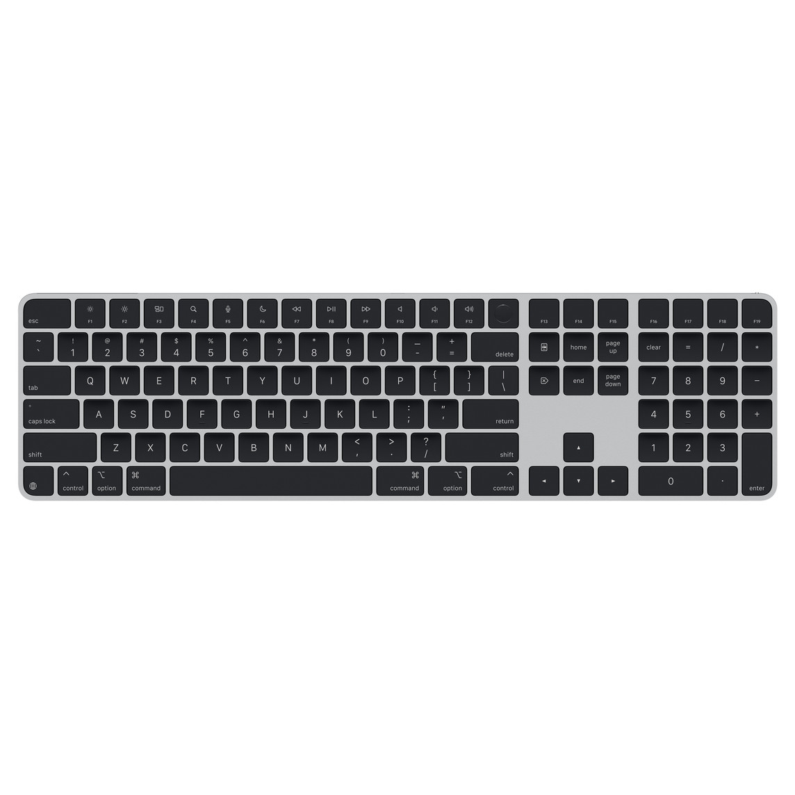 Apple Magic Keyboard (2024) w Touch ID and Numeric Keypad - International English - Black Keys