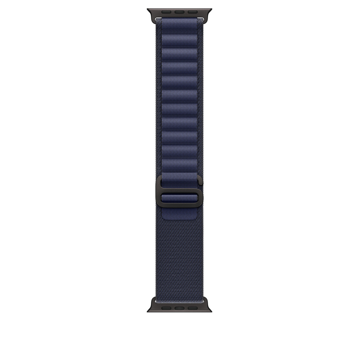 Apple Watch 49mm Loop: Navy Alpine Loop - Medium - Black Titanium Finish